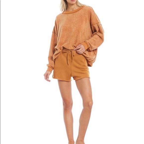 FREE PEOPLE  Intimately Kelly Washed Set in Cognac - XS - Picture 5 of 6